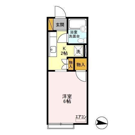 エステート葛城（201） 間取り図画像