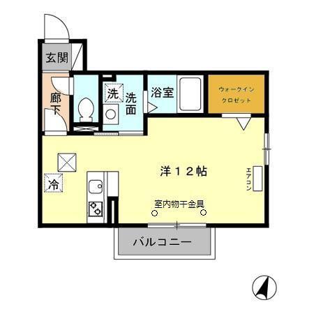 ウィスタリア　Ｅ（102） 間取り図画像