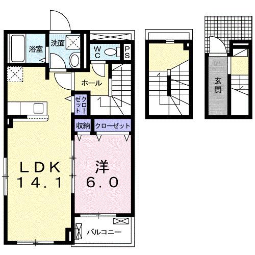 サニーコートＥ棟（305） 間取り図画像