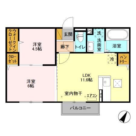 ヴァイスハウス（105） 間取り図画像