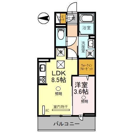 フォンテーヌ（102） 間取り図画像