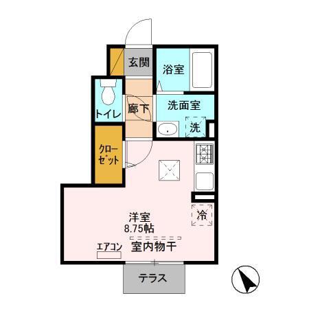 アインス　B棟（101） 間取り図画像
