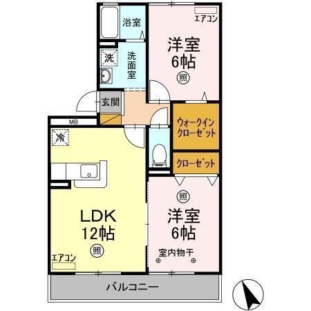ヴェルドミール本八幡（203） 間取り図画像