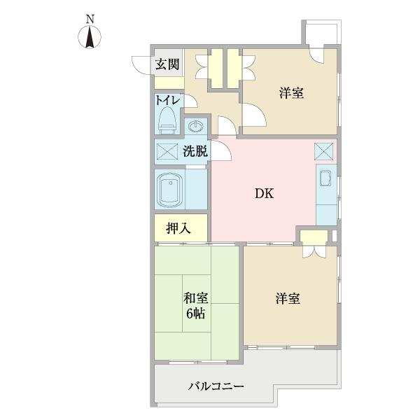 第５荒井プレイス（0407） 間取り図画像