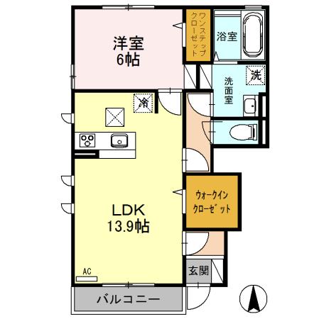 オルキス　Ｄ（101） 間取り図画像