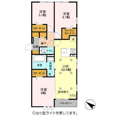 マニフィーク（301） 間取り図画像