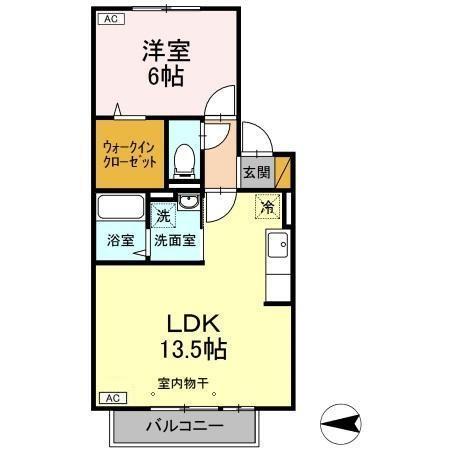 ウエストコート（202） 間取り図画像