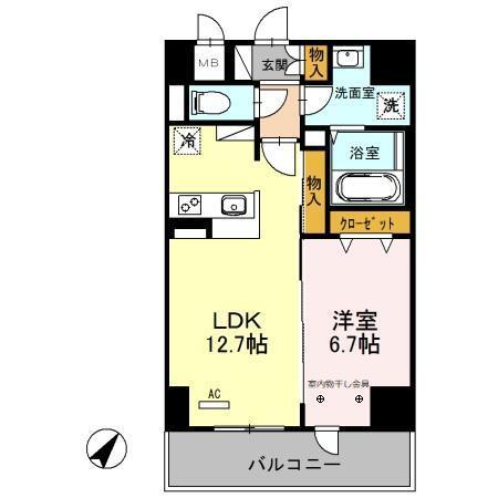 シェルト新都心（203） 間取り図画像