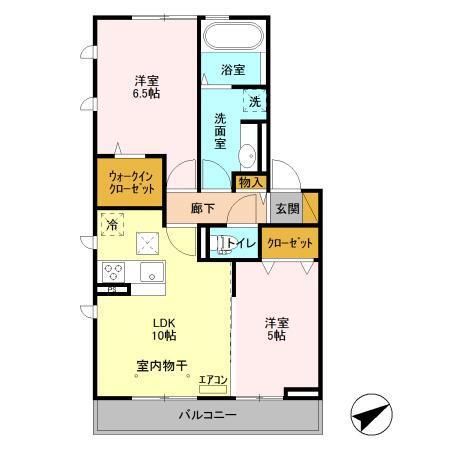 カーサ・ボニータ（102） 間取り図画像