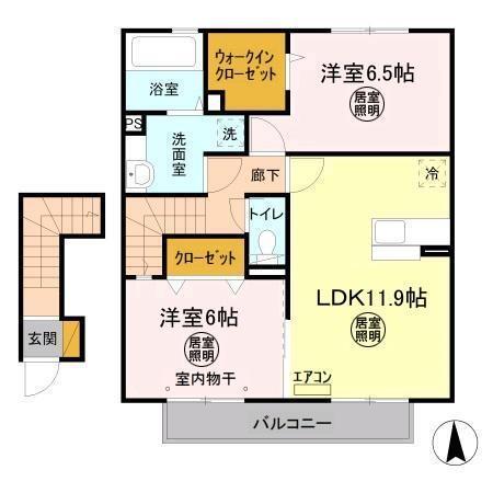 フルール・ド・スリジェⅡ（202） 間取り図画像