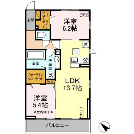 AZELEA (ｱｾﾞﾘｱ)（106） 間取り図画像
