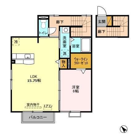 フラットゥ伊東（203） 間取り図画像