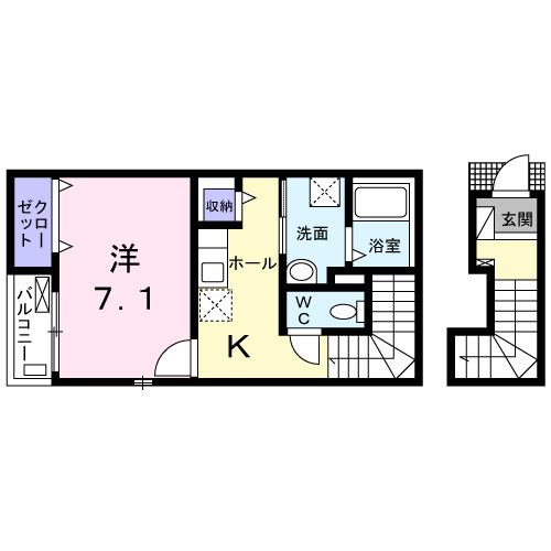 プルニエール西が丘（202） 間取り図画像