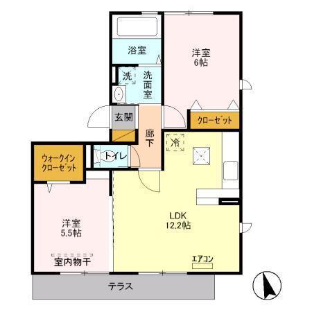 パラシオン　A（101） 間取り図画像