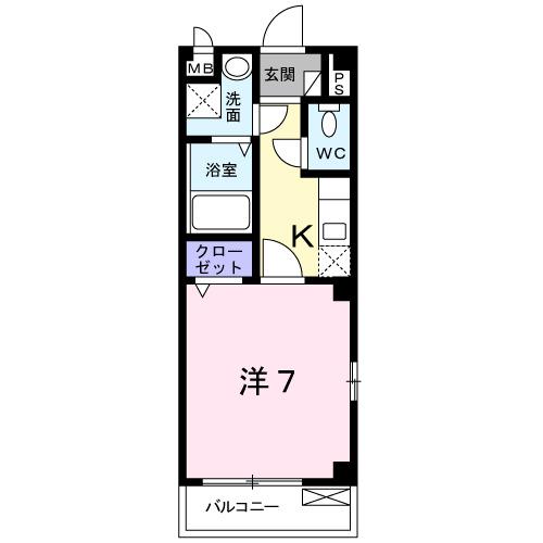 ロングＫＡＫＵＲＡ（201） 間取り図画像
