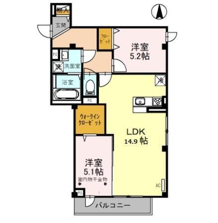 メゾン ド 常盤（305） 間取り図画像