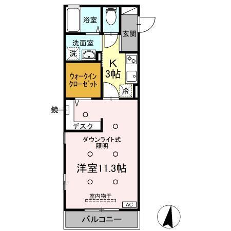 モナリエ松風台（205） 間取り図画像