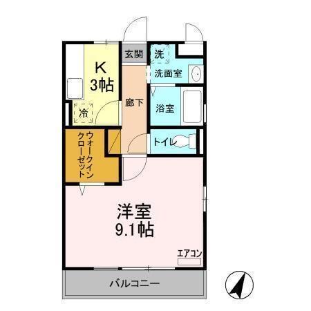 セレニティーホームズ　Ｂ（201） 間取り図画像