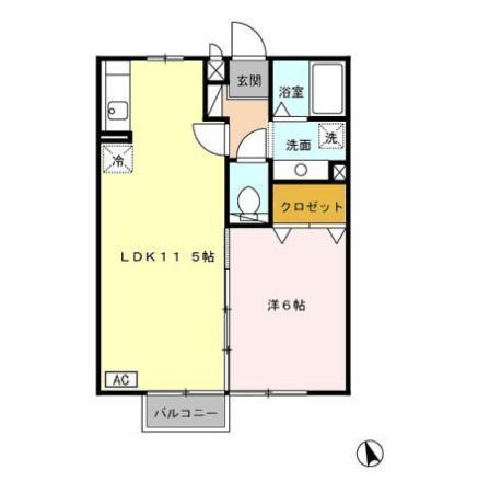 アークグレイスⅢ（203） 間取り図画像