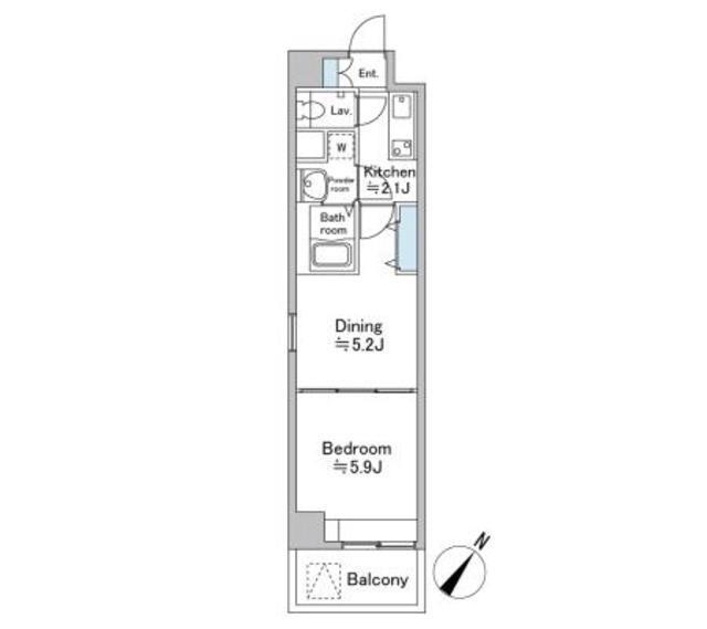 ソナーレ横浜（601） 間取り図画像