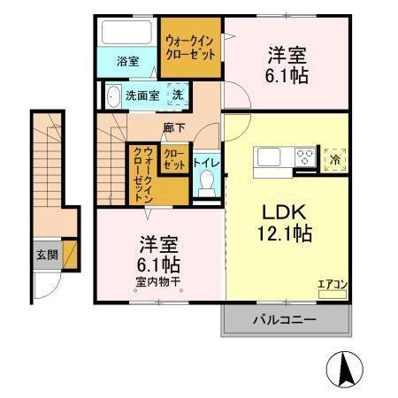 Regalo　A（202） 間取り図画像