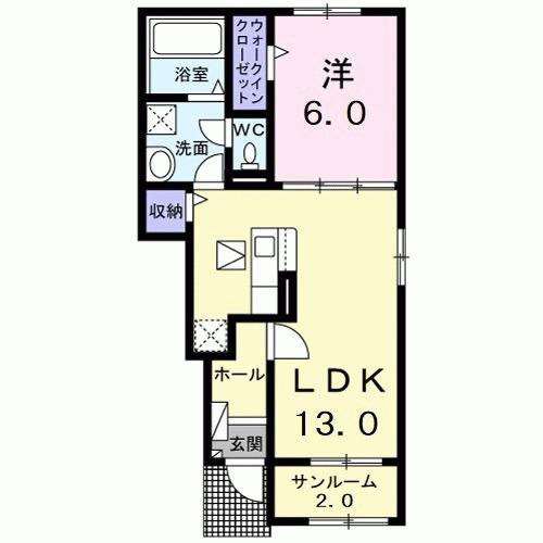 ディアコートⅡ（103） 間取り図画像