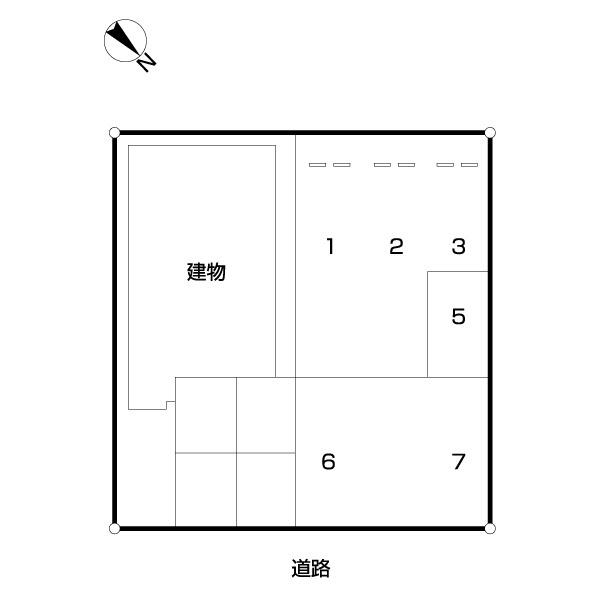 カレスト七中前駐車場（0001） 間取り図画像