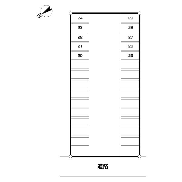 ナビパーク幕張本郷第１３駐車場（0021） 間取り図画像