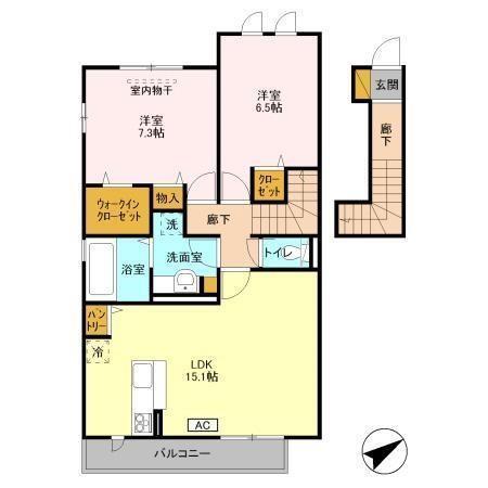 メゾン・フォンテーヌ（206） 間取り図画像
