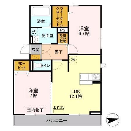 ルーエ　Ｂ（201） 間取り図画像