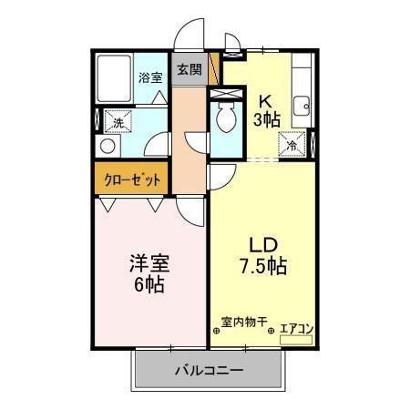 ボナールプレジオ石井（206） 間取り図画像