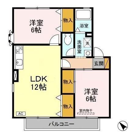 パレドソレイユ・パレドエトワール（B202） 間取り図画像