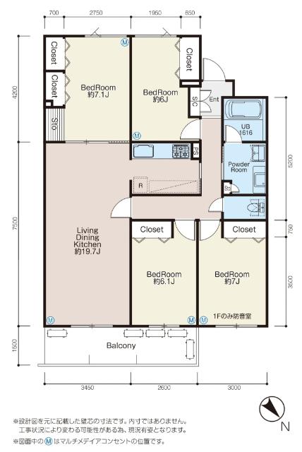  間取り図写真