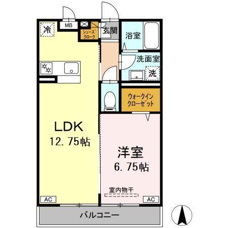 カレント上板橋（303） 間取り図画像