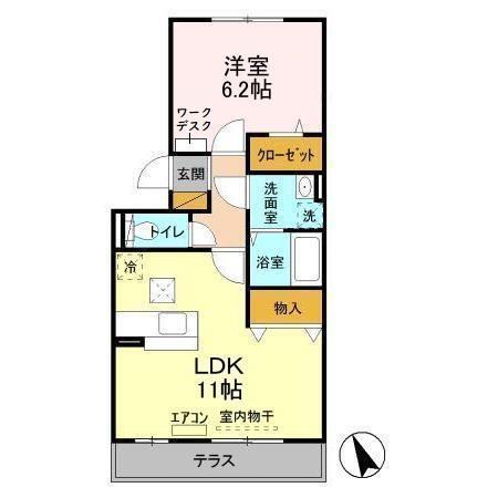 フェリーチェ　ヴィータ　Ａ（103） 間取り図画像