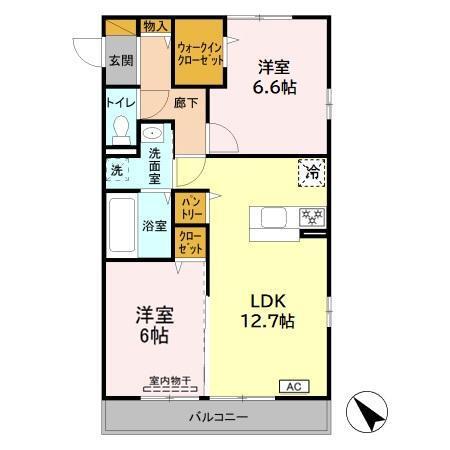 フォレスト神明（301） 間取り図画像