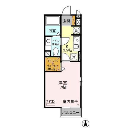 ヴィラ・グランメール（201） 間取り図画像