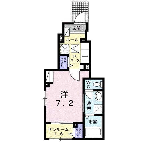 グリーンウエスト　Ⅱ（105） 間取り図画像
