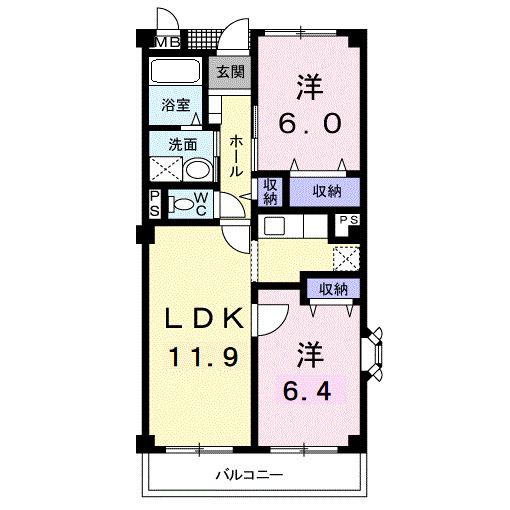 アビタシオン早稲田（401） 間取り図画像