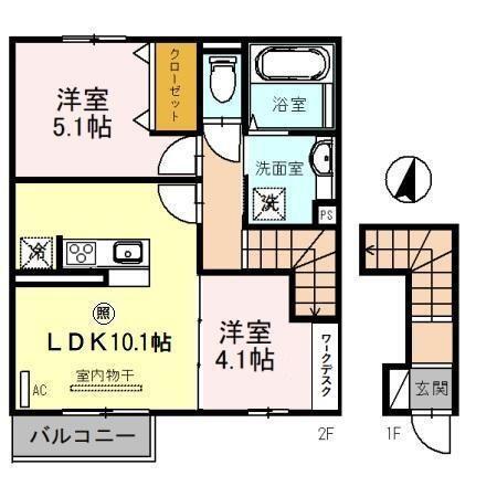 ポポの木（203） 間取り図画像