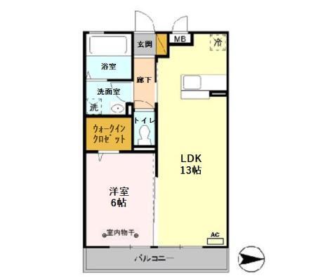 レクレドール（202） 間取り図画像