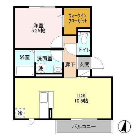 オリーブ（303） 間取り図画像