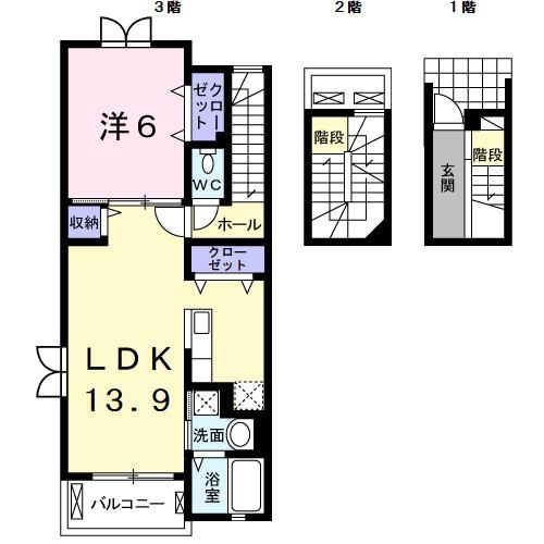 ムーン　ガーデン樹来（303） 間取り図画像