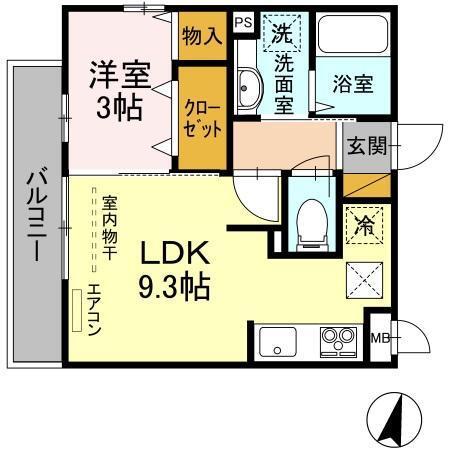 Bright One（101） 間取り図画像