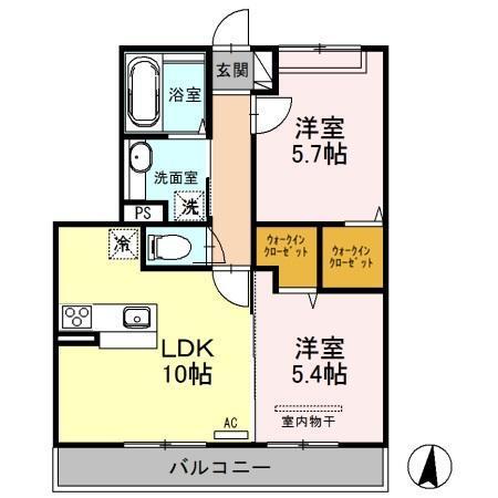 プレジオ　Ⅱ（302） 間取り図画像