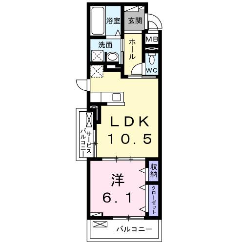 エクセレンス　ジーニアス（205） 間取り図画像