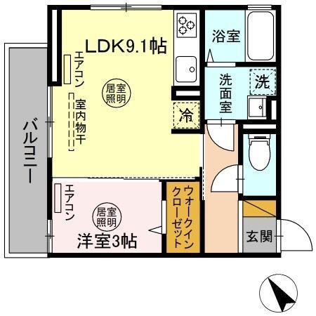 アマービレ成田（203） 間取り図画像