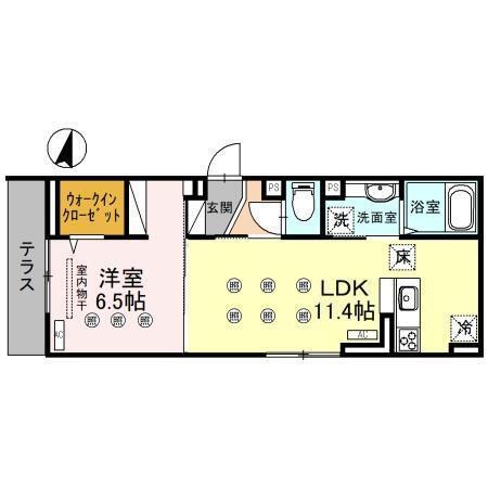 アヴァンス八潮Ａ（105） 間取り図画像