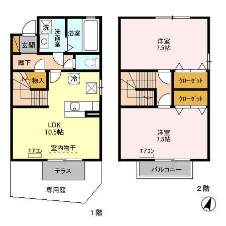 セントラルパークハイツ　Ａ・Ｂ（A101） 間取り図画像