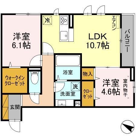 エクレール　Ⅰ（203） 間取り図画像